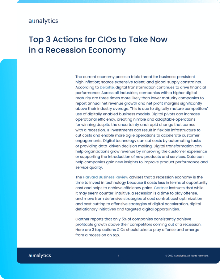 Top 3 Actions for CIOs to Take Now in a Recession Economy