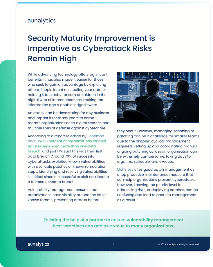 Security Maturity Improvement is Imperative