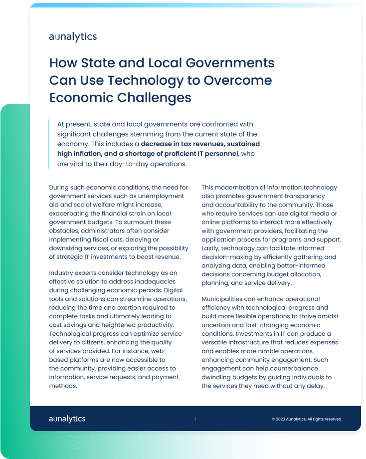 How State and Local Governments Can Use Technology to Overcome Economic Challenges