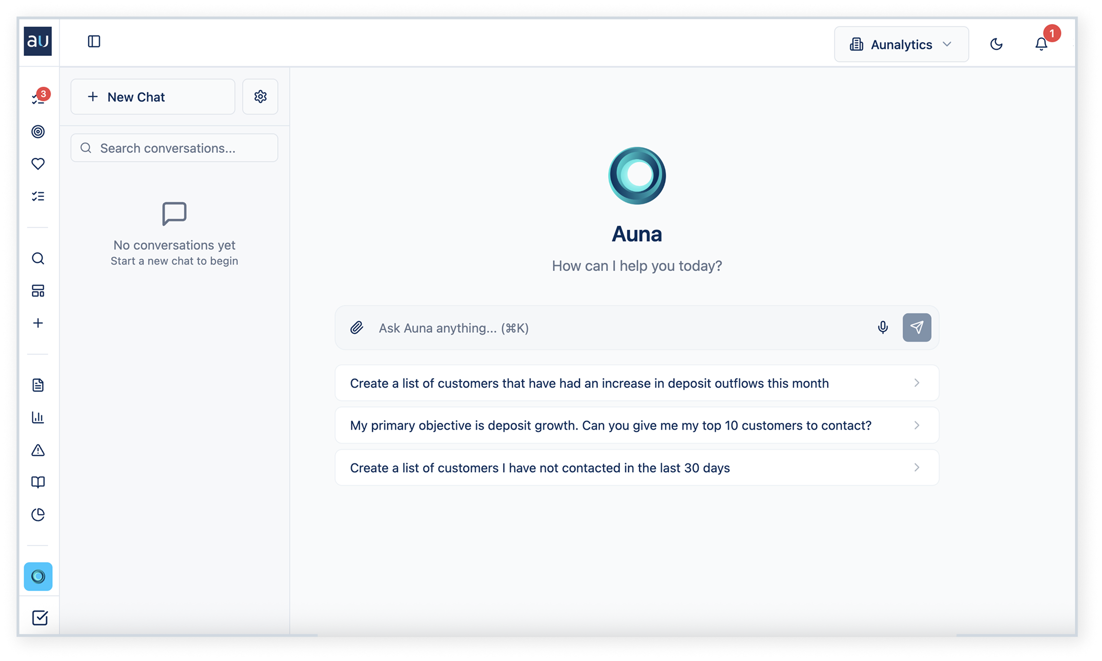 Auna Natural Language Chat Interface